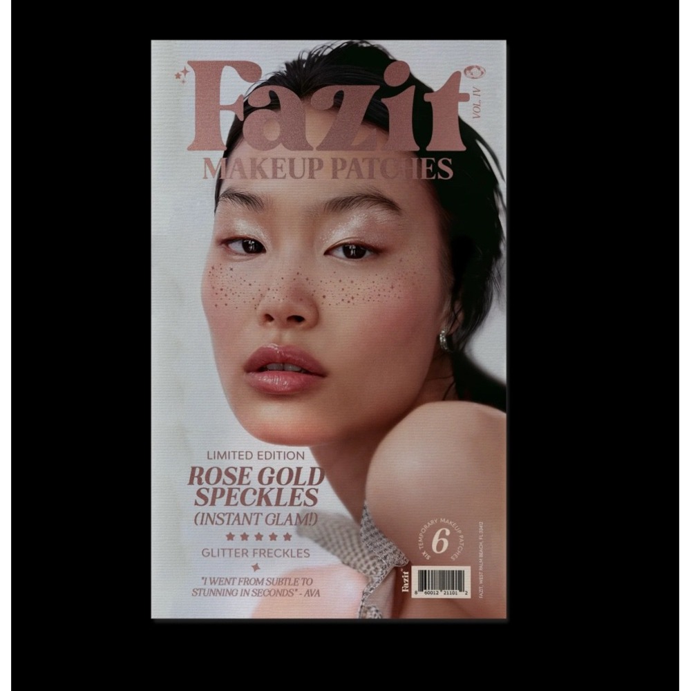 Fazit Makeup Patches Rose Gold Speckles Limited Edition Glitter Freckles 6ct